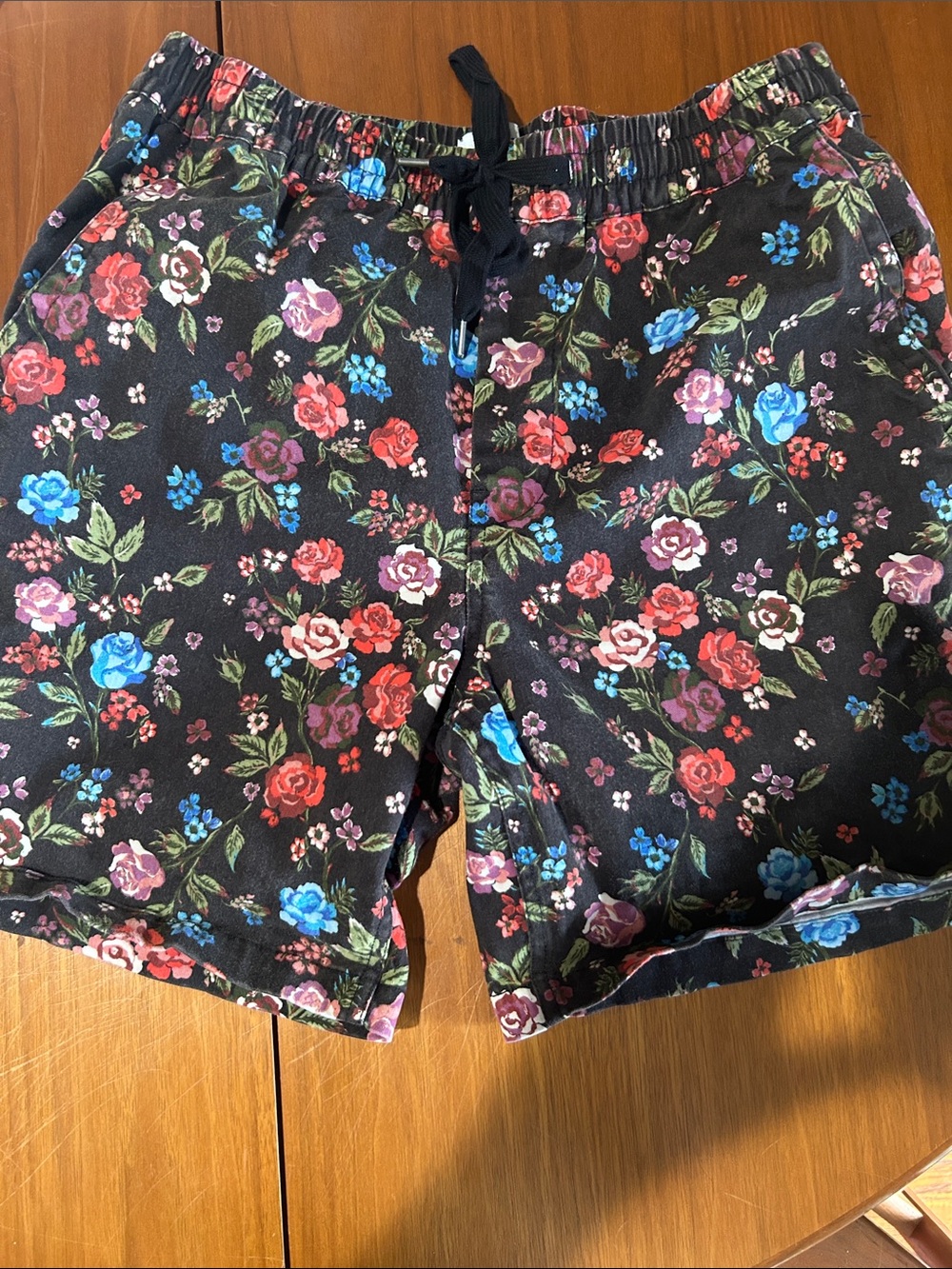Urban Outfitters Floral Black Shorts